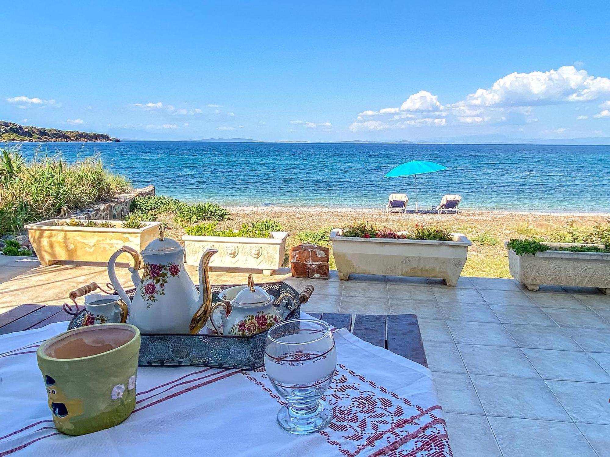 Kyparissis Beach Houses Skala Mistegnon Eksteriør bilde